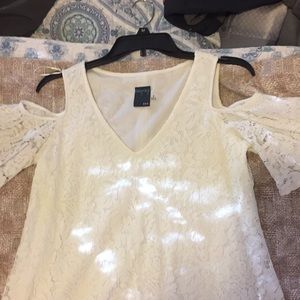 Gabby Skye white floral dress